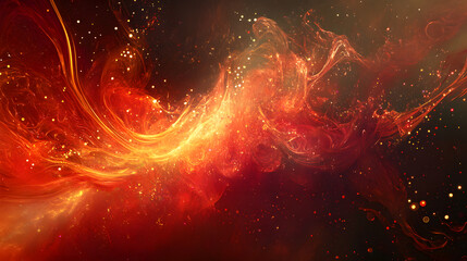 a bright orange galaxy with a lot of stars and a lot of fire