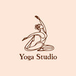 © Argo Studio - Yoga Pose Single Line Vector Drawing