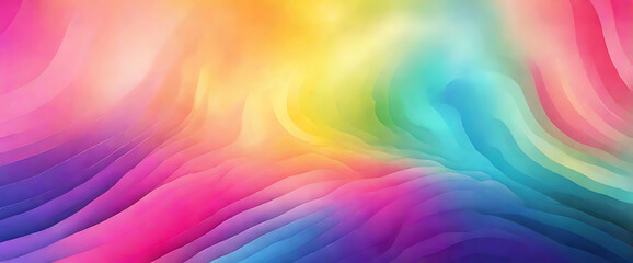 Blurred colored abstract gradient background, waves shape glowing abstract colorful background, ai