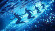 © RoAlin - Underwater cyborgs race through bioluminescent coral reefs in Olympics