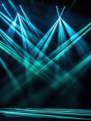Wall Mural - abstract background with blue and green light beams, perfect for overlays design elements or as a ba