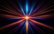 © joeycheung - Abstract image of multicolored glowing lines radiating outwards from a central point on a black background.