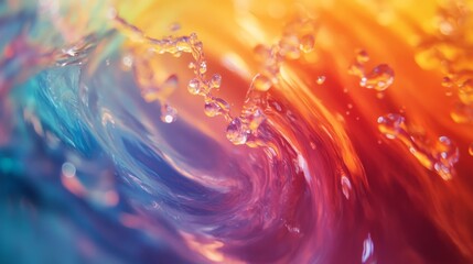 Poster - Vibrant Abstract Water Splash