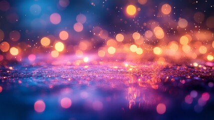 Wall Mural - Vibrant Bokeh Lights Abstract