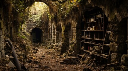 Lost Splendor: Exploring the Abandoned Ruined Wine Cell  -    