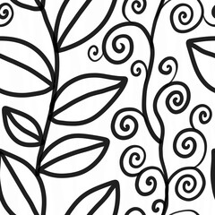 Canvas Print - seamless floral pattern