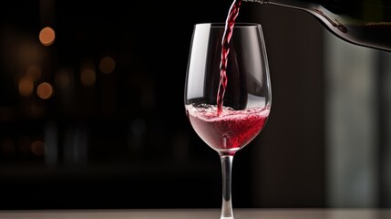 The  tistry of a Wine Bottle Pouring into a Wineglass: Captured in   Format