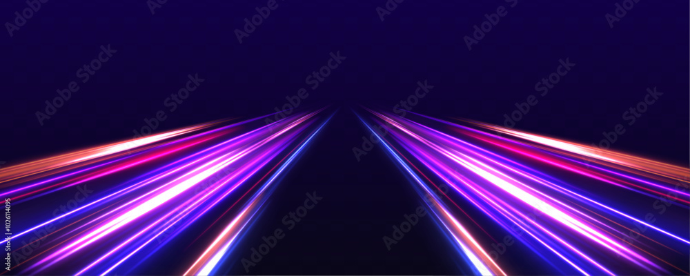 Abstract neon light rays background. A colorful motion background of ...