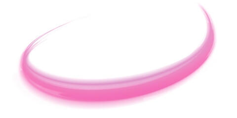 Wall Mural - a colorful motion background of city light trails. a curved bright speed line is spinning. luminous 