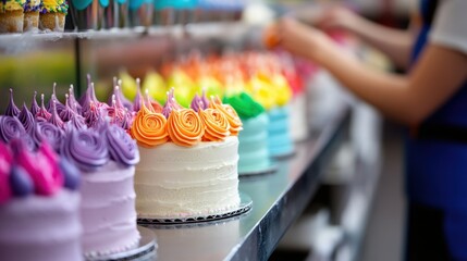 Canvas Print - Colorful Cakes.