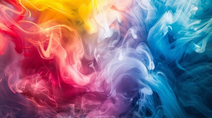 Wall Mural - Vibrant abstract swirl of colors blending together in a dynamic display of artistic creativity