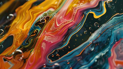 Wall Mural - Colorful geometric shapes create an abstract design with vibrant hues and dynamic forms