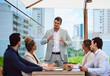 © FotoPush/peopleimages.com - Presentation, meeting and business man in cafe for coffee sales representative, b2b management and team. Caffeine supplier, product specialist and market trends with people in restaurant for project