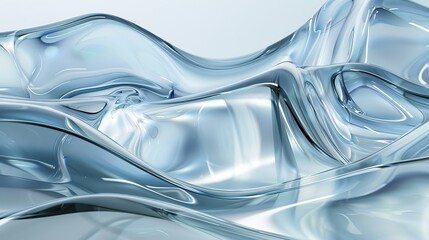 Wall Mural - captivating clear water waves reflecting light in a serene setting