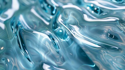 Wall Mural - swirling patterns of clear water reflecting light in a serene environment during midday