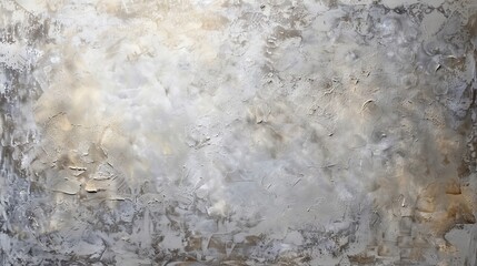 Wall Mural - a textured wall surface displaying an abstract blend of white and gray tones during daylight in an i