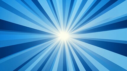 blue sunburst ray background