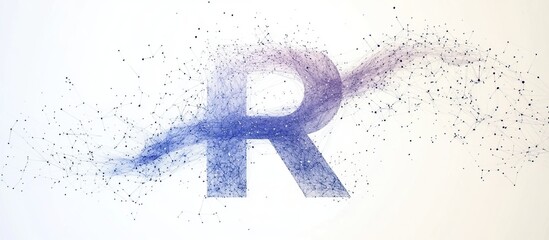 Wall Mural - Abstract Letter R Design