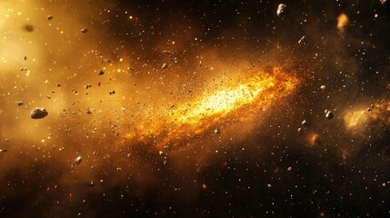 Wall Mural - a high quality realistic and detailed picture of omg particles in space