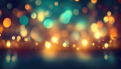 Wall Mural - abstract shiny bokeh background