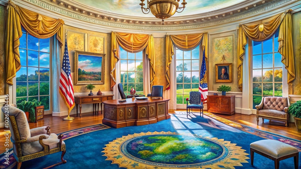 Captivating Painting in the Oval Office: A Glimpse of Presidential ...
