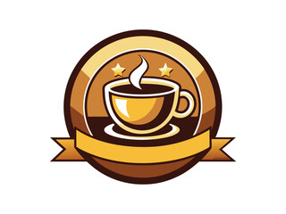 Wall Mural - coffee cup logo