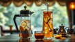 © nick - Aerial Drone Photography of Refreshing Long Island Iced Tea in a Tropical Setting
