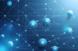 © fr_119 - Network of interconnected points of light. Abstract technology background.