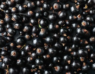 fresh black currant background top view close up of fresh black currants background healthy food concept beautiful selection of freshly picked ripe black currants