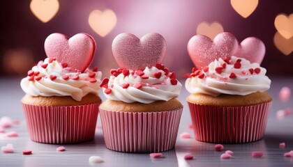 heart cupcakes