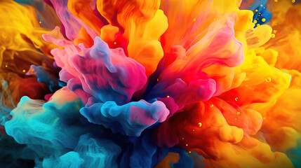 Wall Mural - bright abstraction a playful and colorful abstract background for creative spaces
