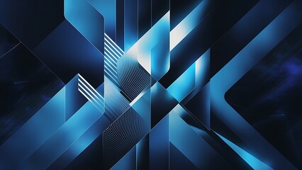 blue geometric abstract technology and science backgroun