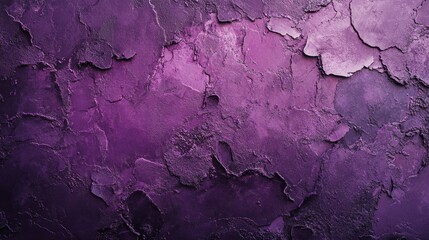 Purple painted concrete wall texture background with plaster showing through