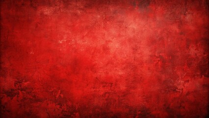 Wall Mural - Panoramic abstract red texture with distressed grunge look creates background