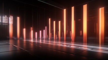 Aufkleber - Abstract Digital Visualization of Data Analysis