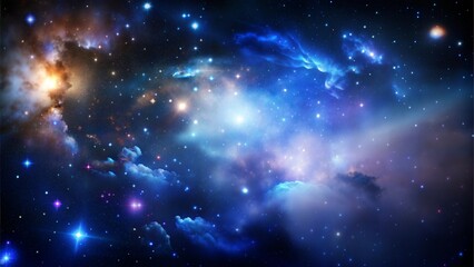 Wall Mural - Stunning deep space view of a galaxy with bright stars and cosmic clouds