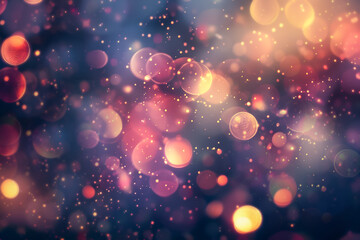 blurred background with bokeh lights in various sizes, offering a bright and cheerful backdrop ideal