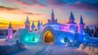 © prapatsorn - Explore the Stunning Lumilinna Snow Castle in Kemi, Lapland - A Marvel of Winter Architecture and Ice Sculptures