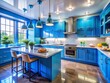 © prapatsorn - Stunning Blue Kitchens: Inspiring Designs for Modern Home Interiors and Renovations to Elevate Your Culinary Space
