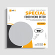 © ManashKanti - Merry Christmas Food Menu Social Media Instagram post or web Banner Template