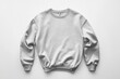 © Viktor Petrushenko - Neutral gray sweatshirt on plain background, ideal for casual wear or comfort-focused fashion.