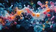 © Anastasiia - Visual representation of biochemical reactions illustrating the chemistry of life
