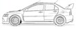 © typepng - Illustration of a car. Modern black and white illustration. Coloring page, book, coloring book for children. Car contour.