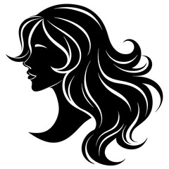 Wall Mural - beauty hair silhouette