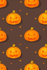 pattern with pumpkins for Halloween