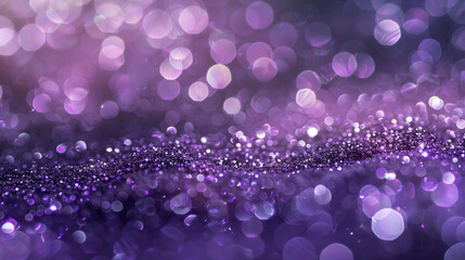 Wall Mural - Abstract glowing purple background with dots and bokeh