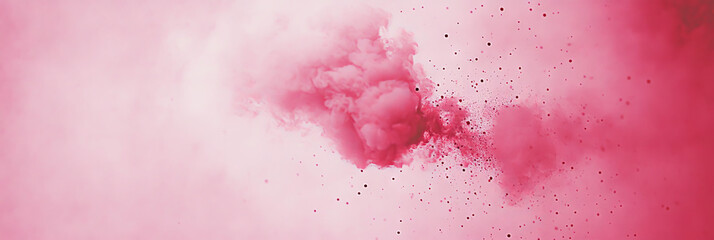 Wall Mural - Abstract pink cloud with tiny speckles, a dreamy background.