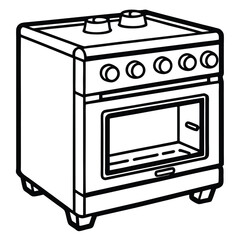 oven vector silhouette