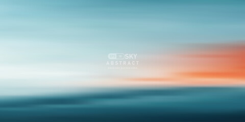 Poster - Blue sky and coolorful cloud abstract gradient vector background.