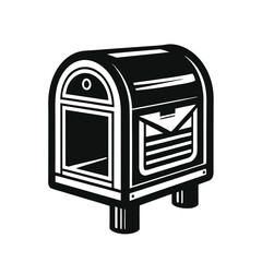 Mailbox vector silhouette